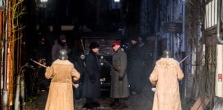 Filmdreh in Flensburg: Ganz schön viel los im "Oluf"