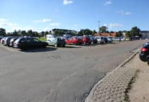 Teilsperrung der Parkfläche Exe