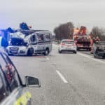 Vier Verletzte bei schwerem Unfall auf der A7 bei Schleswig