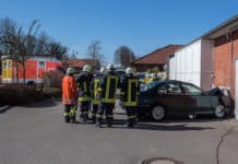 Langballig – BMW prallt gegen Edeka-Markt