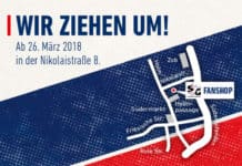 Der SG Fanshop zieht um – Ab 26. März in der Nikolaistraße