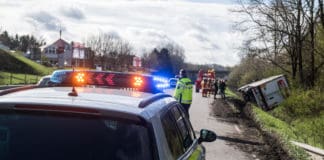 Umgekippter LKW sorgt für Behinderungen auf der B200 in Flensburg