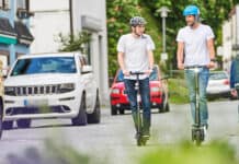 Mit dem E-Scooter unterwegs