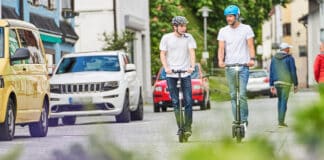 Mit dem E-Scooter unterwegs