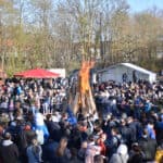 Osterfeuer in Flensburg