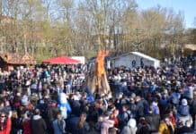 Osterfeuer in Flensburg
