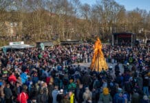 Osterfeuer in Flensburg Osterfeuer in Flensburg