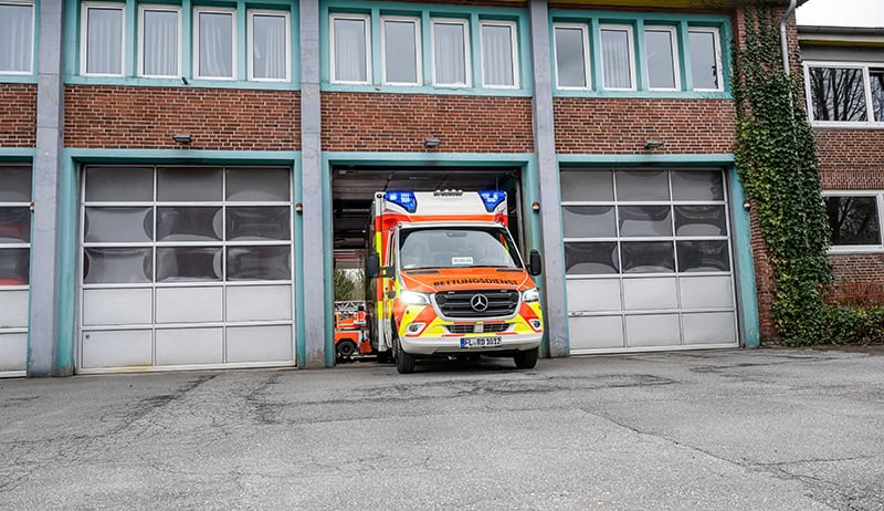 Notruf 112 Unterwegs mit einem Rettungswagen der Flensburger Berufsfeuerwehr