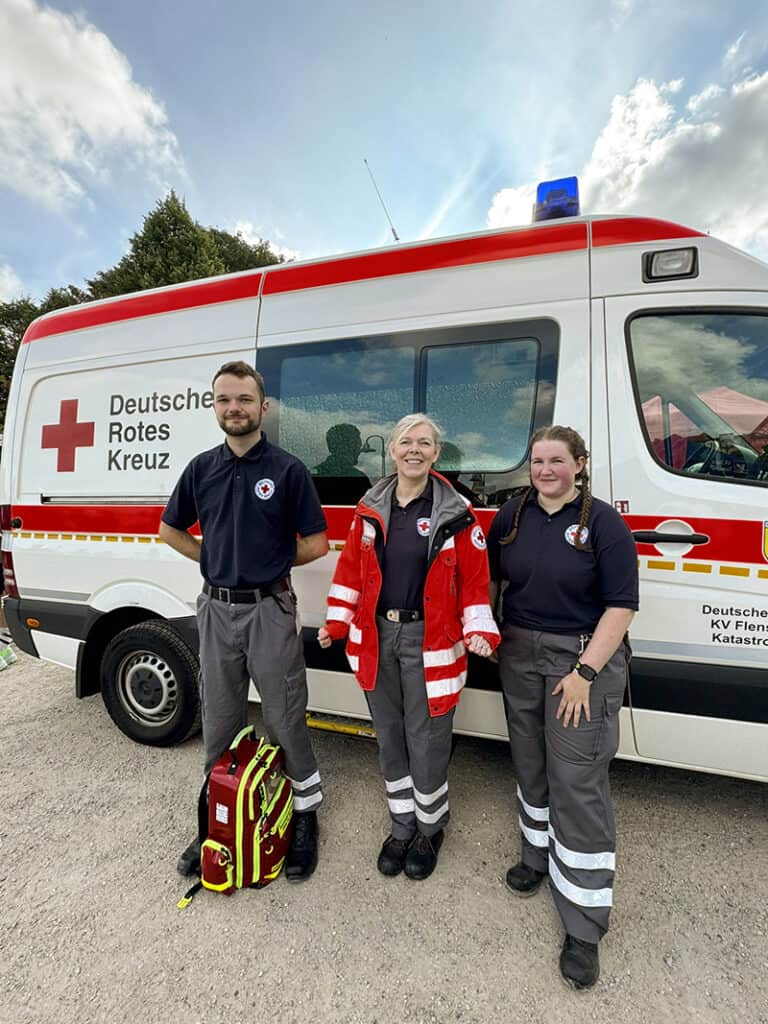 Flensburg Marathon: DRK-Bereitschaft im Einsatz