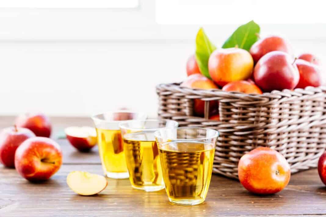 Wie wird aus einem Apfel am Baum Apfelsaft in der Flasche?