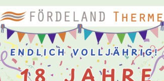 Hurra! Die Fördeland Therme Glücksburg wird volljährig! Hurra! Die Fördeland Therme Glücksburg wird volljährig!