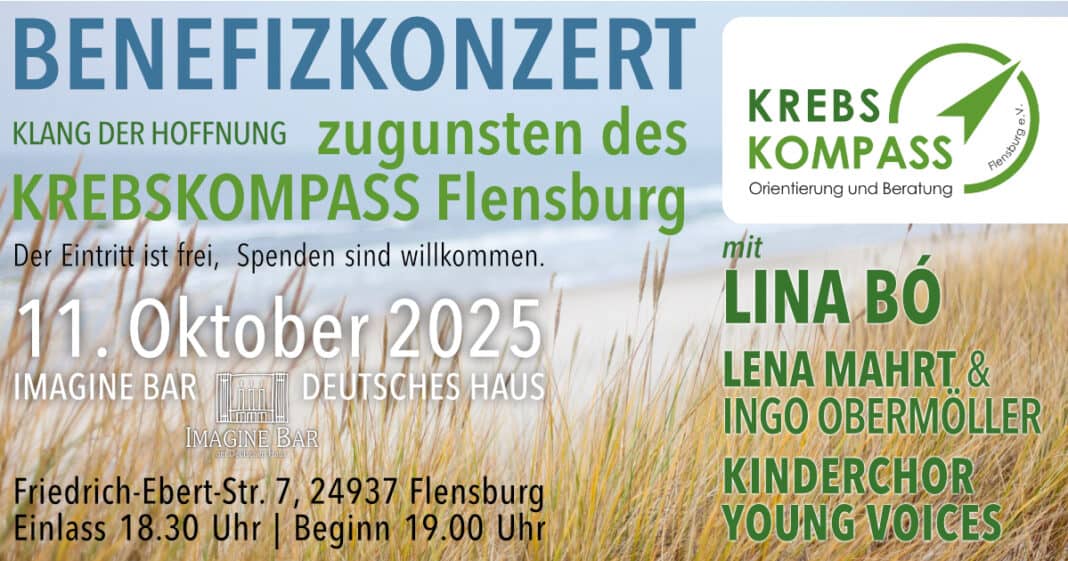 Benefizkonzert „Klang der Hoffnung“ für den Krebskompass Flensburg e. V.