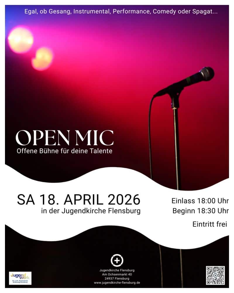 Kulturveranstaltungen für alle Menschen in Flensburg - Eine neue Leitung in der Jugendkirche