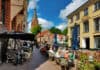 Der Nordermarkt – einer der beiden Flensburger Hauptmarktplätze Der Nordermarkt – einer der beiden Flensburger Hauptmarktplätze