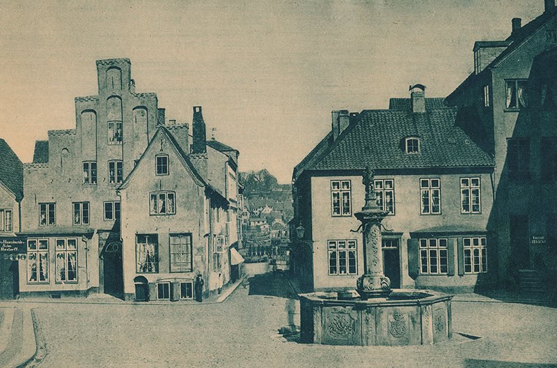 Der Nordermarkt – einer der beiden Flensburger Hauptmarktplätze