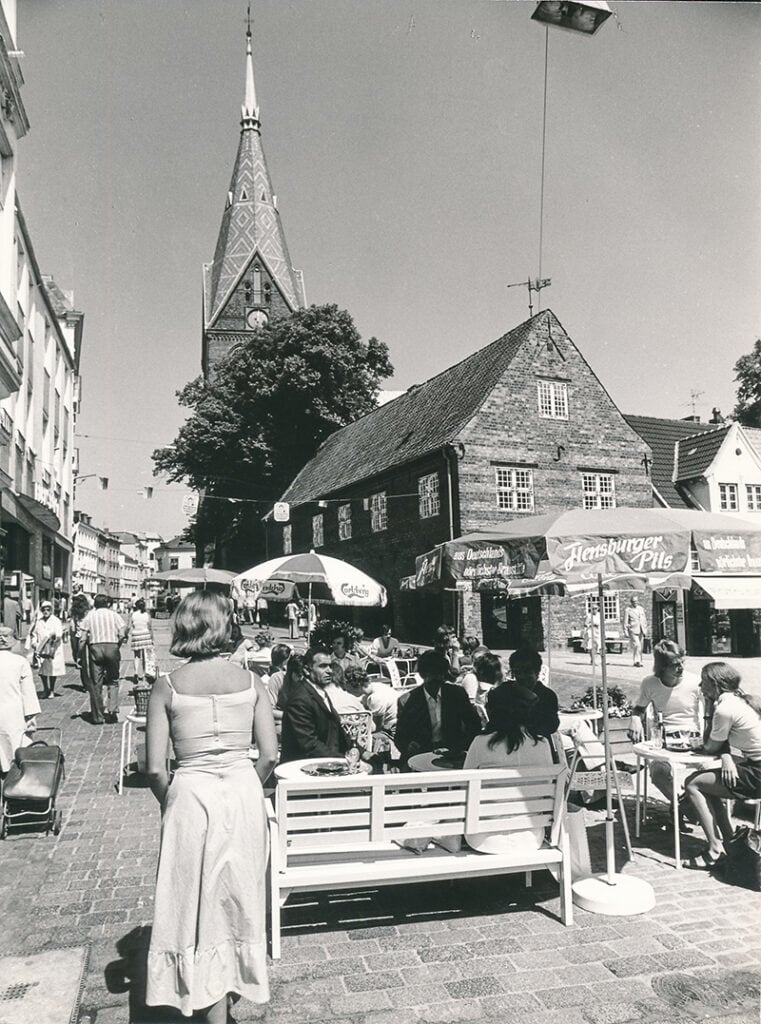 Der Nordermarkt – einer der beiden Flensburger Hauptmarktplätze